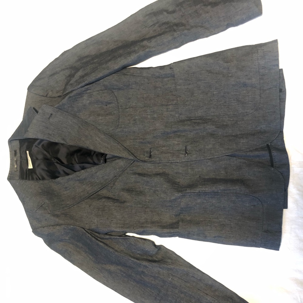 Dries Van Noten men’s linen blazer denim blue 38r